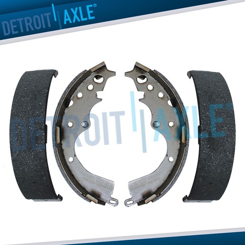 Rear drum brake shoes set - drum,